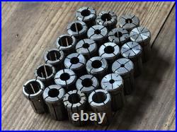 Lot of 23 DA180 Collets Erickson Parlec 3/4 to. 0062 CNC Tool Holder Machinist