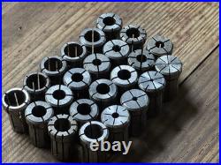 Lot of 23 DA180 Collets Erickson Parlec 3/4 to. 0062 CNC Tool Holder Machinist