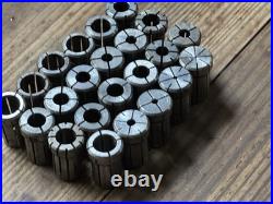 Lot of 23 DA180 Collets Erickson Parlec 3/4 to. 0062 CNC Tool Holder Machinist