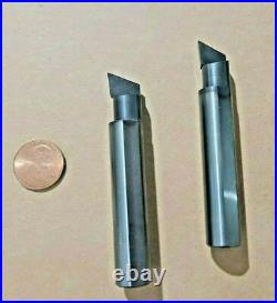 Lot of 2 Solid Carbide 1/2 Shank Boring Bars 3 Length Lathe Machinist Tools