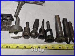 Lot of Vintage Machinist Mill Fly Cutters Lathe Tool Holder Parts Gears Tooling