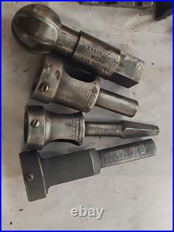 Lot of Vintage Machinist Mill Fly Cutters Lathe Tool Holder Parts Gears Tooling