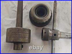 Lot of Vintage Machinist Mill Fly Cutters Lathe Tool Holder Parts Gears Tooling