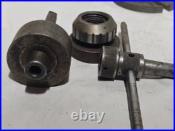Lot of Vintage Machinist Mill Fly Cutters Lathe Tool Holder Parts Gears Tooling