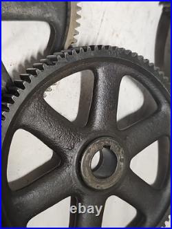 Lot of Vintage Machinist Mill Fly Cutters Lathe Tool Holder Parts Gears Tooling