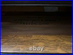 MACHINIST AucSnd LATHE MILL Vintage Antique Gerstner Oak Machinist Tool Box C