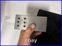 MACHINIST BkC LATHE MILL Unusual Tool Maker Ground Double V Block Plate Fixture