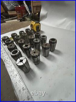MACHINIST BkCsTOOL LATHE MILL Machinist Lot of Spring Collets Various Sizes