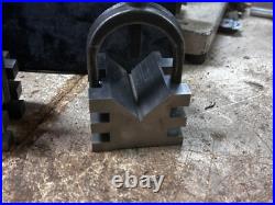 MACHINIST BkCs LATHE MILL 2 Unusual Brown & Sharpe V Blocks and Clamps MACHINIST BkCs LATHE MILL 2 Unusual Brown & Sharpe V Blocks and Clamps