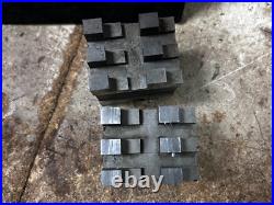 MACHINIST BkCs LATHE MILL 2 Unusual Brown & Sharpe V Blocks and Clamps MACHINIST BkCs LATHE MILL 2 Unusual Brown & Sharpe V Blocks and Clamps