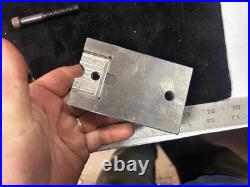 MACHINIST BkCs LATHE MILL Micro Tool Maker Ground Double V Block & Plate Fixture