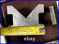 MACHINIST BkCs LATHE TOOL MILL Machinist Lot of Ground V Blocks for Set Up