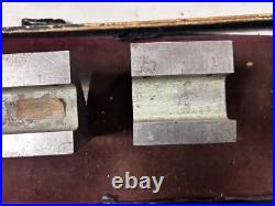 MACHINIST BkCs LATHE TOOL MILL Machinist Lot of Ground V Blocks for Set Up