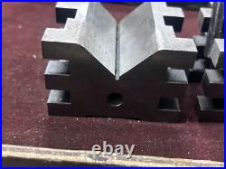 MACHINIST BkCs TOOL LATHE MILL Machinist 2 Starrett 568 V Blocks and One Clamp MACHINIST BkCs TOOL LATHE MILL Machinist 2 Starrett 568 V Blocks and One Clamp