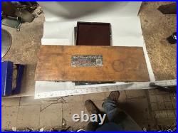 MACHINIST BsMt TOOL LATHE MILL Large M J Daniels Reamer Set in Wood Case