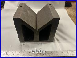 MACHINIST BsMt TOOL LATHE MILL Machinist Large V Block Set Up Fixture