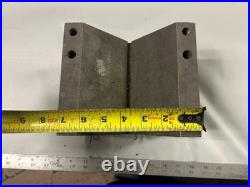 MACHINIST BsMt TOOL LATHE MILL Machinist Large V Block Set Up Fixture