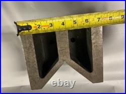 MACHINIST BsMt TOOL LATHE MILL Machinist Large V Block Set Up Fixture