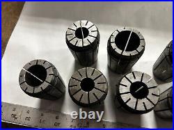 MACHINIST BsmT LATHE TOOLS MILL Lot of Large Erickson 150TG Spring Collets LtB