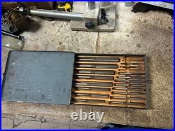 MACHINIST Bsmt TOOLS LATHE MILL Set of Taper Shank Reamers 1/4 to 7/8 HS 6