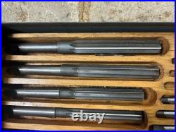 MACHINIST Bsmt TOOLS LATHE MILL Set of Taper Shank Reamers 1/4 to 7/8 HS 6