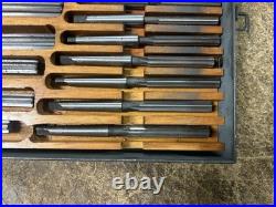 MACHINIST Bsmt TOOLS LATHE MILL Set of Taper Shank Reamers 1/4 to 7/8 HS 6