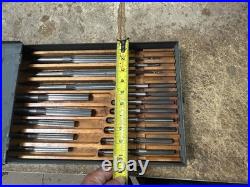MACHINIST Bsmt TOOLS LATHE MILL Set of Taper Shank Reamers 1/4 to 7/8 HS 6