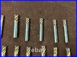 MACHINIST DrAa TOOLS LATHE MILL 12 Solid Carbide End Mills