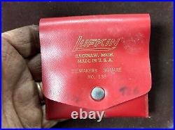 MACHINIST DrK TOOL LATHE MILL Machinist Lufkin Die Makers Square Set in Case MACHINIST DrK TOOL LATHE MILL Machinist Lufkin Die Makers Square Set in Case