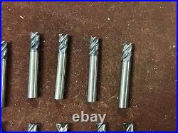 MACHINIST DrL TOOLS LATHE MILL 15 Solid Carbide End Mills