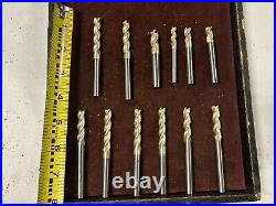 MACHINIST DrN TOOLS LATHE MILL 12 Solid Carbide End Mills Roughing Etc