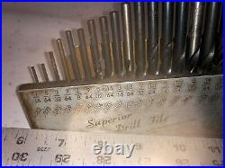 MACHINIST DrP TOOLS LATHE MILL Superior Drill File Advertising Index & Gage JwCb