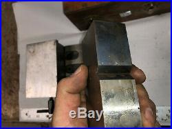 MACHINIST DrP TOOLS LATHE MILL Unusual Eclipse 4 Magnetic Vise in Wood Case Ofc