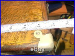 MACHINIST DrP TOOLS LATHE MILL Vintage Oak Gerstner Machinist Tool Box InVst a