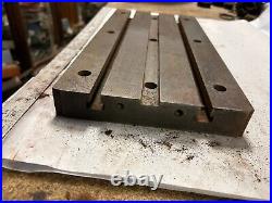 MACHINIST DrWy TOOL LATHE MILL 16 1/4 by 8 T Slot Steel Plate Fixture Block
