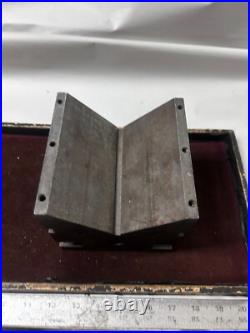 MACHINIST DrWy TOOL LATHE MILL Machinist Large Heavy V Block Set Up Fixture