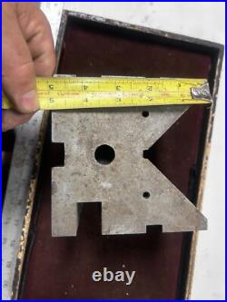 MACHINIST DrWy TOOL LATHE MILL Machinist Large Heavy V Block Set Up Fixture