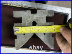 MACHINIST DrWy TOOL LATHE MILL Machinist Large Heavy V Block Set Up Fixture