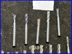 MACHINIST DrlCb TOOLS LATHE MILL Lot of 20 Solid Carbide End Mill Cutters Lt4
