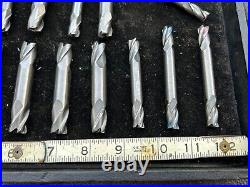 MACHINIST DrlCb TOOLS LATHE MILL Lot of 20 Solid Carbide End Mill Cutters LtN
