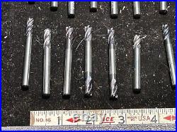 MACHINIST DrlCb TOOLS LATHE MILL Lot of 21 Solid Carbide End Mill Cutters Lt5