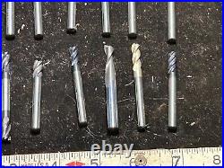 MACHINIST DrlCb TOOLS LATHE MILL Lot of 21 Solid Carbide End Mill Cutters Lt5