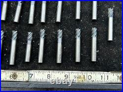 MACHINIST DrlCb TOOLS LATHE MILL Lot of 25 Solid Carbide End Mill Cutters LtL