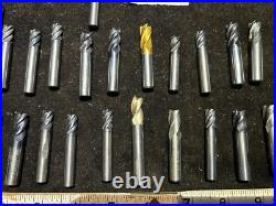 MACHINIST DrlCb TOOLS LATHE MILL Lot of 29 Solid Carbide End Mill Cutters Lt7 MACHINIST DrlCb TOOLS LATHE MILL Lot of 29 Solid Carbide End Mill Cutters Lt7