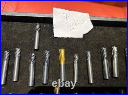 MACHINIST DrlCb TOOLS LATHE MILL Lot of 29 Solid Carbide End Mill Cutters Lt7 MACHINIST DrlCb TOOLS LATHE MILL Lot of 29 Solid Carbide End Mill Cutters Lt7