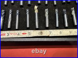 MACHINIST DrlCb TOOLS LATHE MILL Lot of 29 Solid Carbide End Mill Cutters Lt7 MACHINIST DrlCb TOOLS LATHE MILL Lot of 29 Solid Carbide End Mill Cutters Lt7