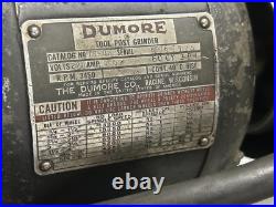 MACHINIST DrwY TOOL LATHE Machinist Large Dumore Tool Post Grinder # 77 022