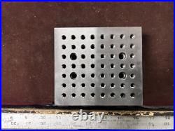 MACHINIST GrnCbE LATHE MILL Heavy Block Fixture Set Up Fixture Holes Threaded