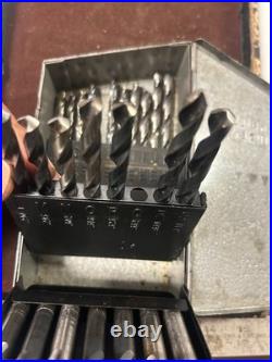 MACHINIST GrnFlCb TOOLS LATHE MILL Machinist Huot Drill Index with Drills