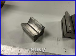 MACHINIST GrnFl TOOL LATHE MILL Machinist Lot Various V Block Set Up Fixtures